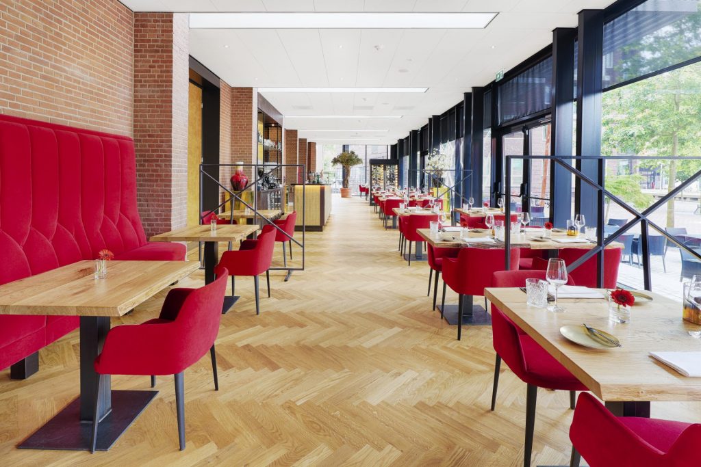 Het restaurant van het Marriot hotel Breda