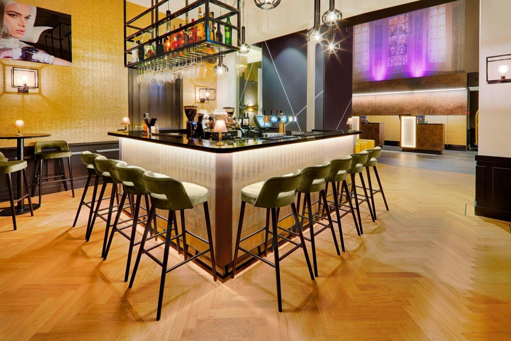 Bar in het Marriott hotel Breda